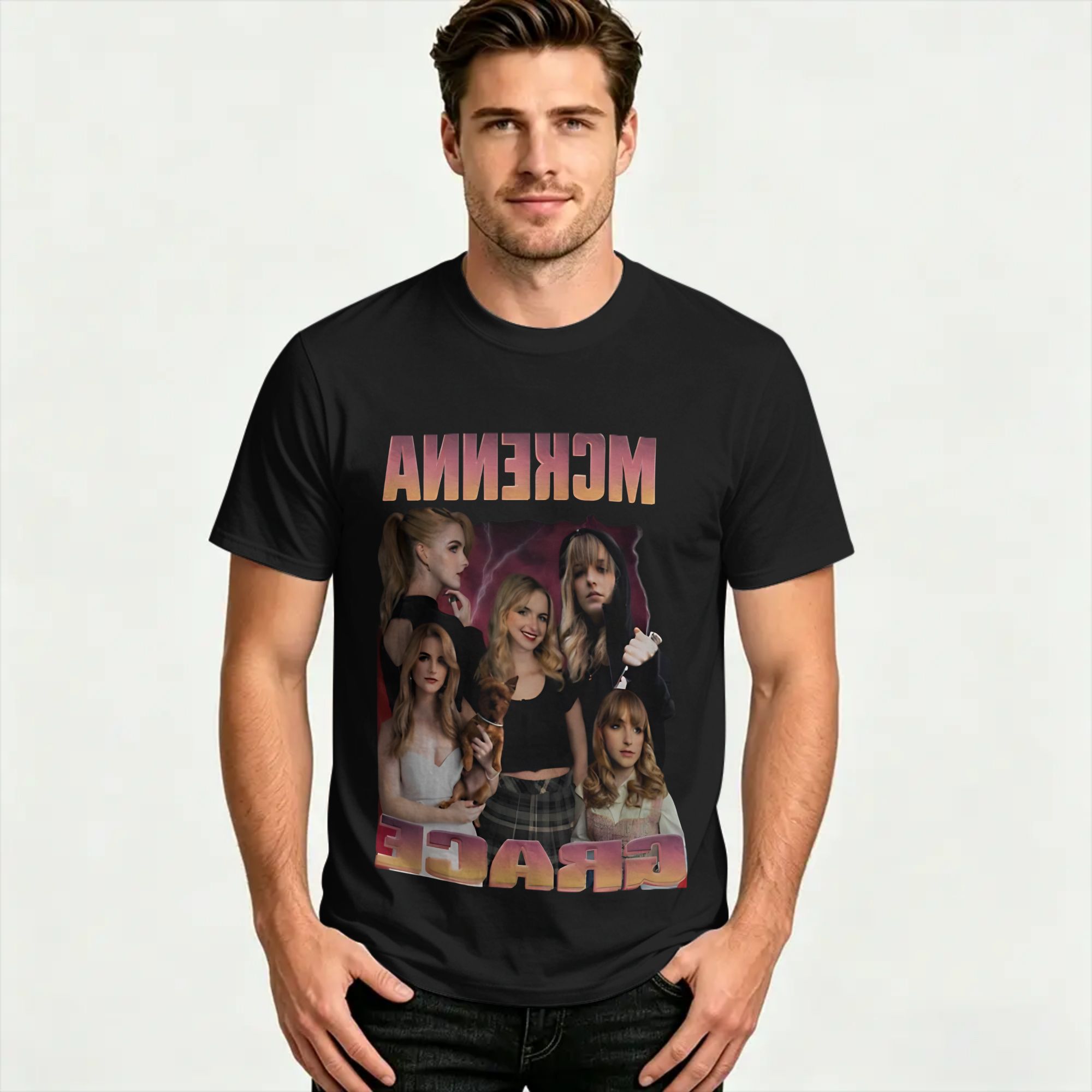 Mckenna Grace Cotton T-Shirt F - đánh giá và giá Summer Clothing Wholesale