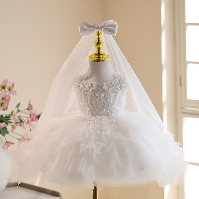 White Baby Girl 1st Birthday D - đánh giá và giá Summer Clothing Baby Girl