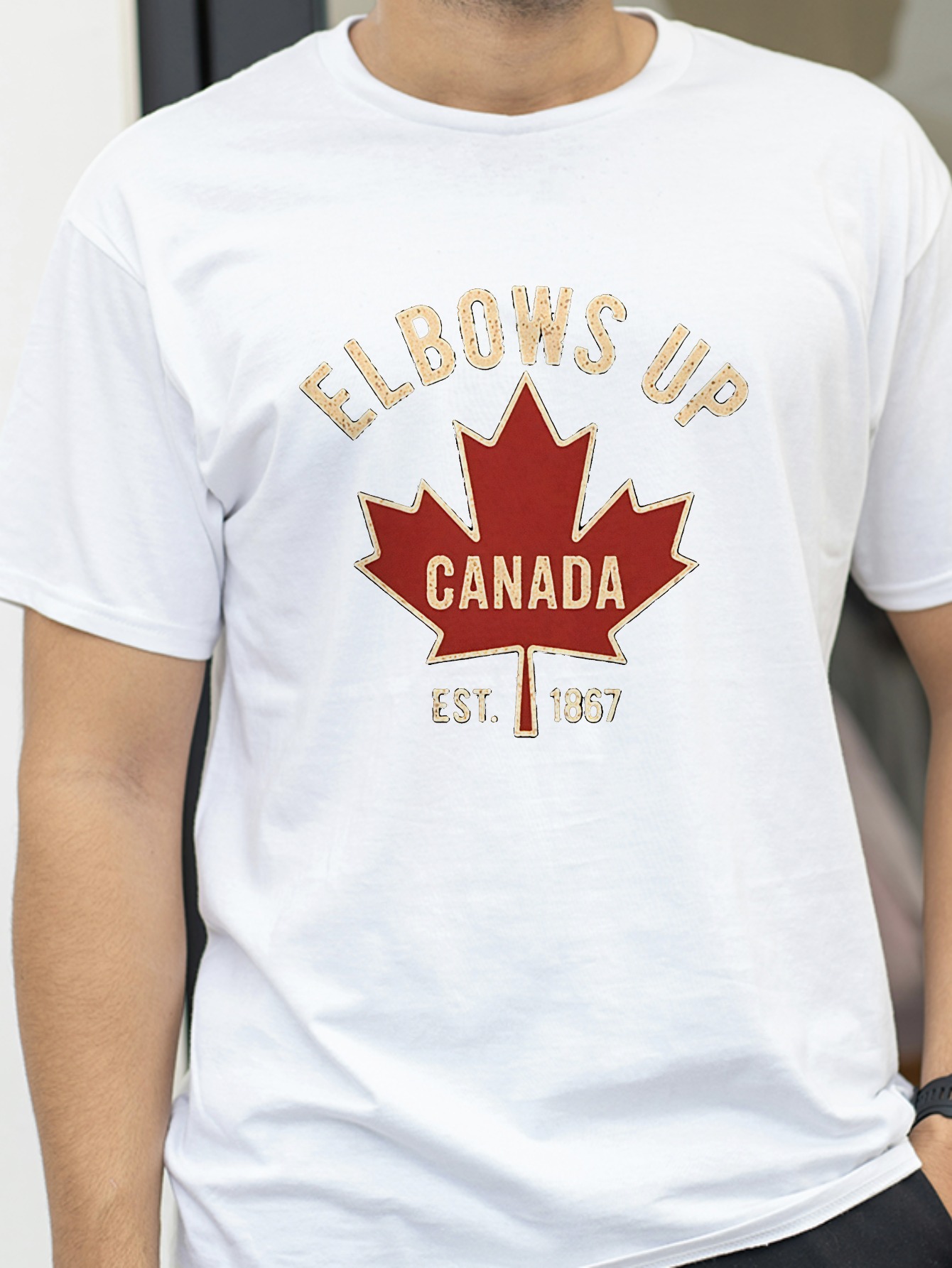Elbows Up Canada T-shirt for M - đánh giá và giá Summer Clothing Women Canada