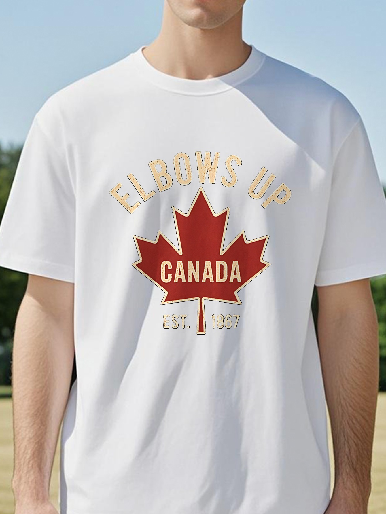 Elbows Up Canada T-shirt for M - đánh giá và giá Summer Clothing Women Canada