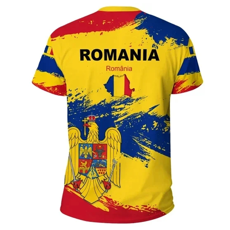Romania Flag Graphic T Shirt f - đánh giá và giá Summer Clothing Wholesale