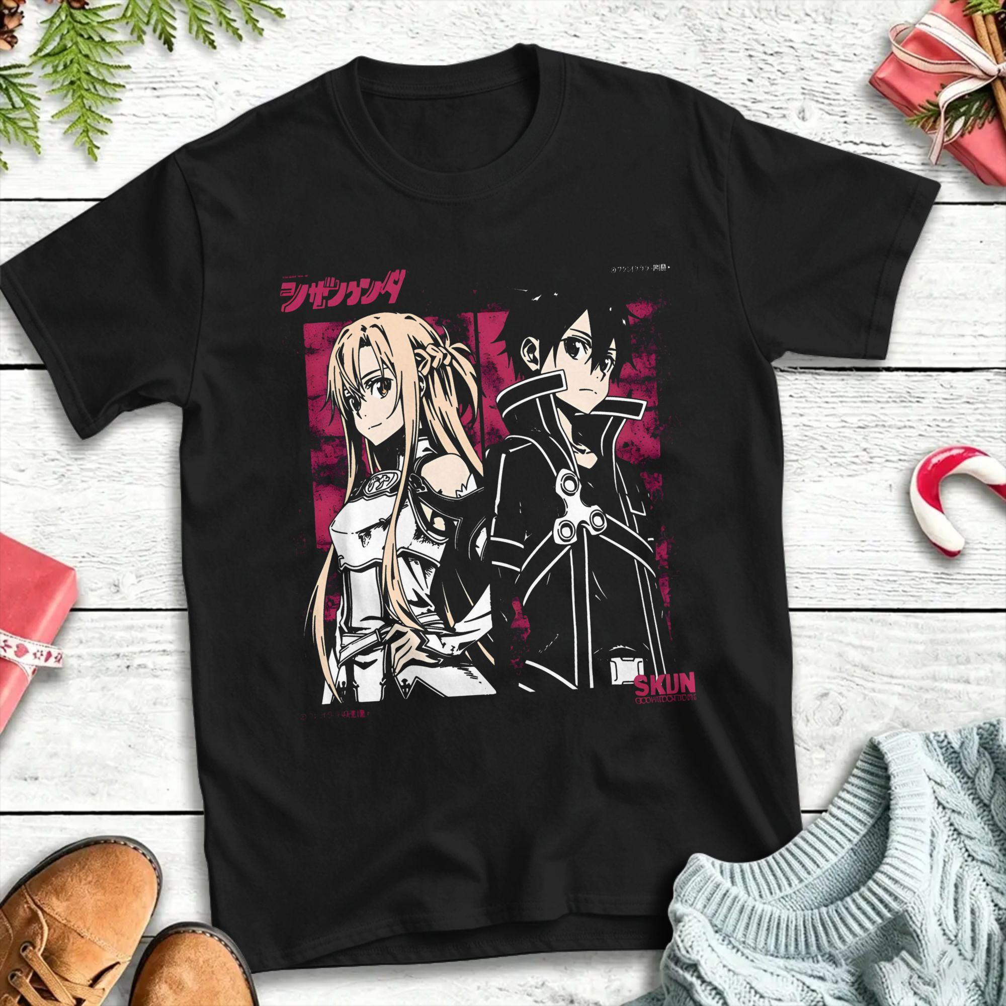kirito and asuna Cotton T-Shir - đánh giá và giá Summer Clothing Wholesale